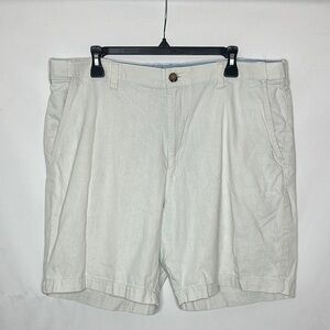 Men’s White Linen Shorts
